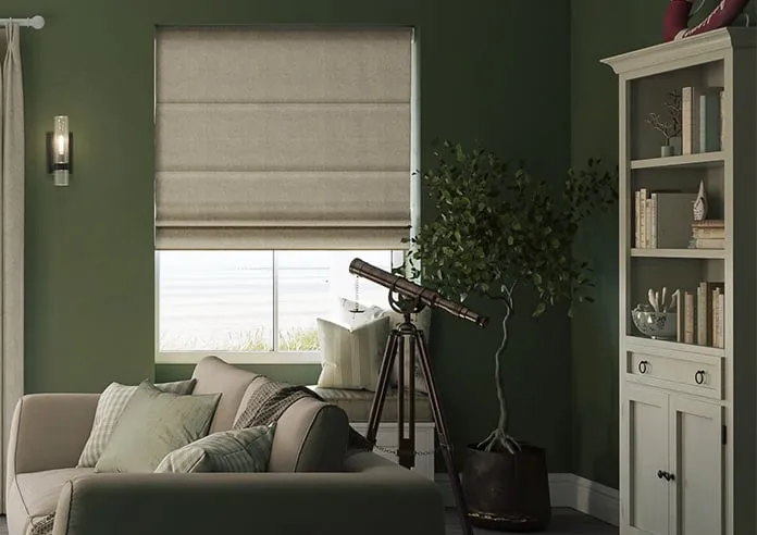 Roslin (Blackout) Hazelnut - Roman Blind