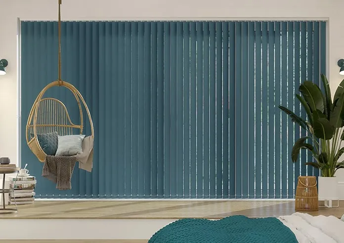 Trinity (Blackout) Teal - Vertical Blind