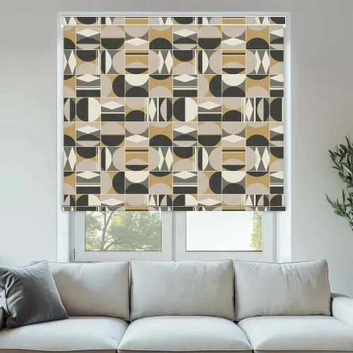 Mercer Ochre Pelmet Roller Blinds - Stylish Window Solution