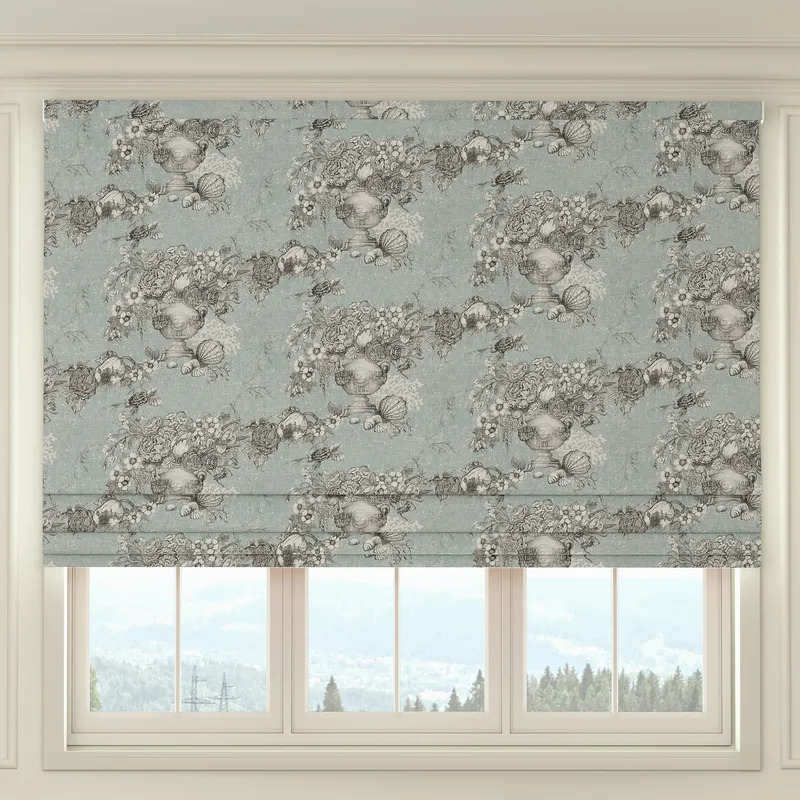 House Llewelyn-bowen Vacannes Made To Measure Roman Blind Opaline Moonstone