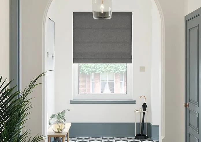 Oleander Charcoal - Roman Blind