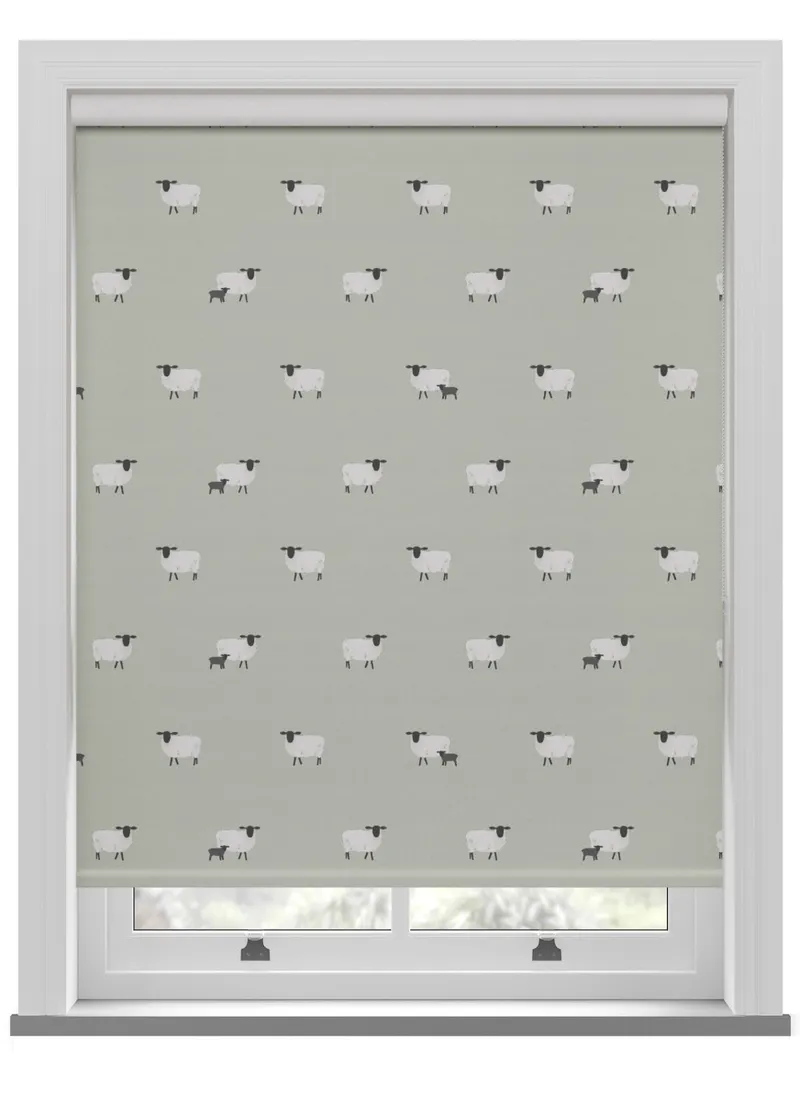 Sophie Allport Sheep Sage Roller Blind