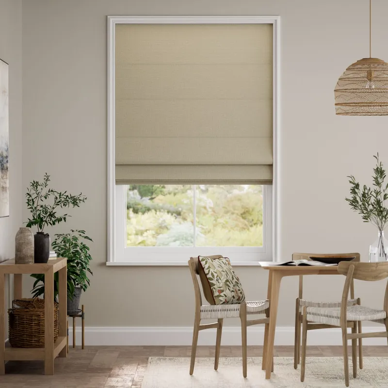 Marcella Warm Stone Roman Blind