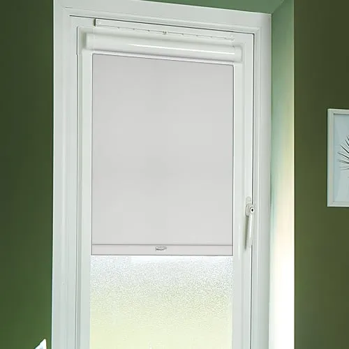Sirocco Gesso (Moisture Resistant) Perfect Fit Blackout Roller Blinds