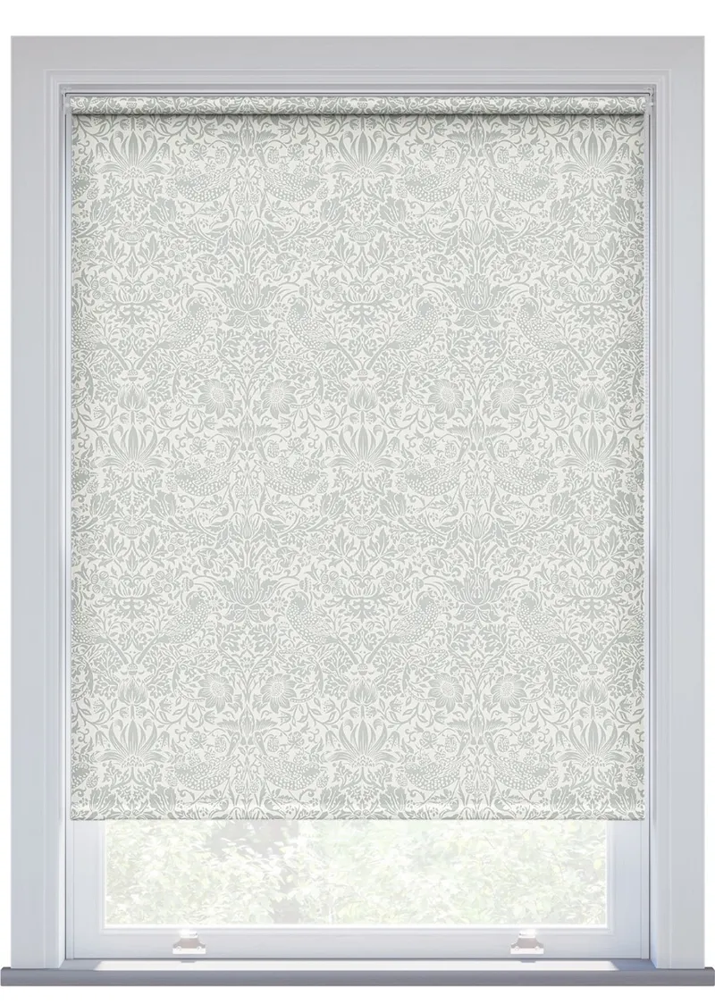 Morris & Co Pure Strawberry Thief Chalky Blue Roller Blind