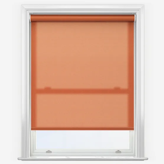Deluxe Plain Orange Marmalade Roller Blind