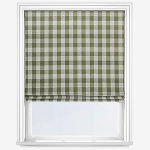 Sophie Allport Gingham Sage Green Roman Blind