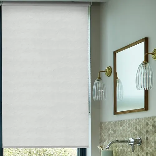 Sahara White (Moisture Resistant) Bathroom Roller Blinds