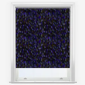 Sonova Studio Abstract Brush Deep Sea Blue Roller Blind