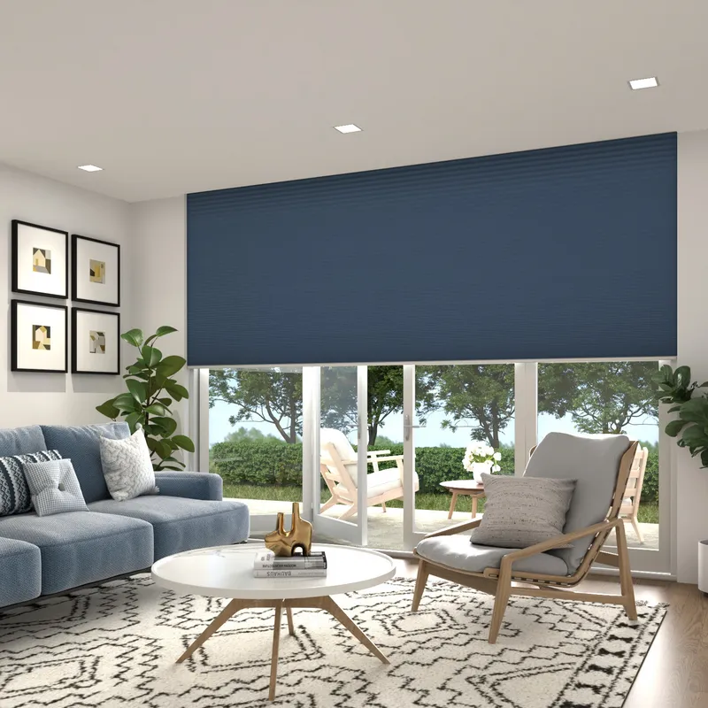 Cosibloc Navy Thermal Blackout Honeycomb Blinds