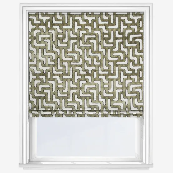 Casamance Bryce Kaki Roman Blind