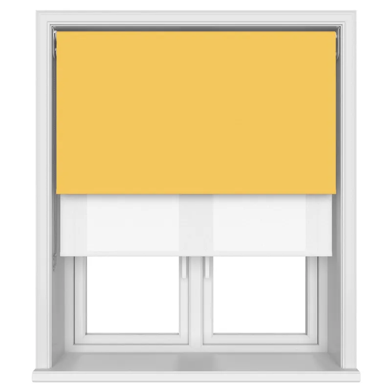 Tradechoice Blackout Yellow Double Roller Blind