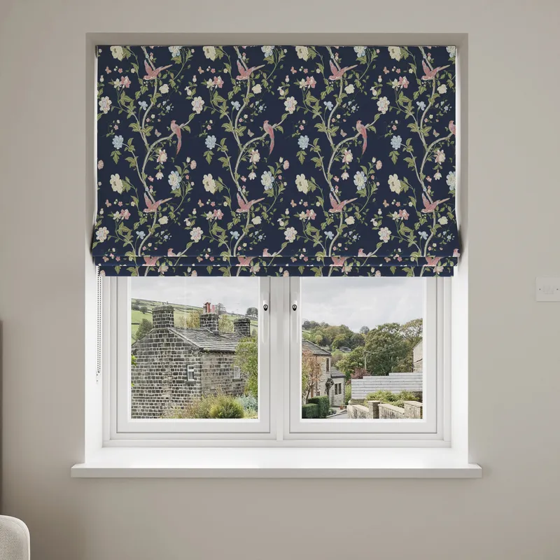 Laura Ashley Summer Palace Midnight Blue Blinds Uk
