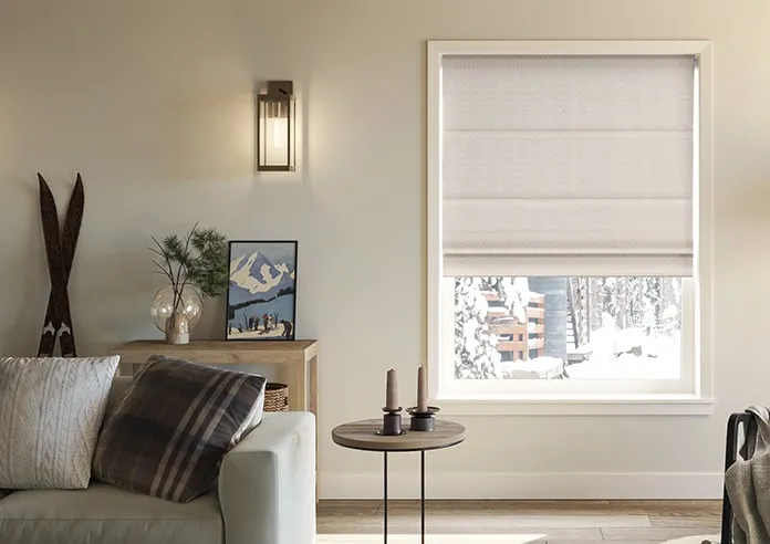 Dew Drop Metallic Taupe - Roman Blind