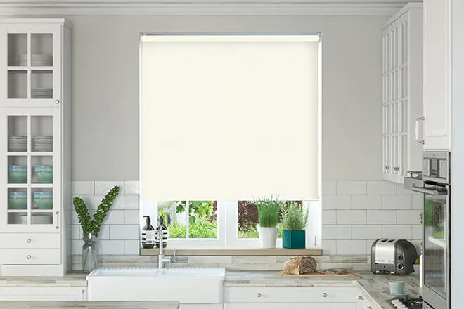 Nevada Ivory - Moisture Resistant Roller Blind