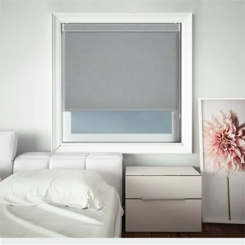 Weave Blackout Steel Pelmet Roller Blind