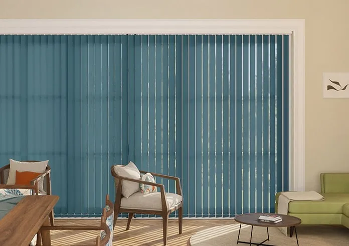 Roma Teal - Vertical Blind