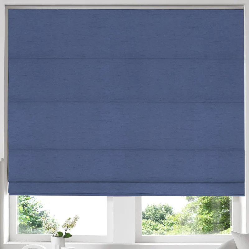 Iowa Silk Essence Made To Measure Roman Blind Indigo