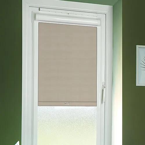 Metz Ivory (Moisture Resistant) Perfect Fit Blackout Roller Blinds