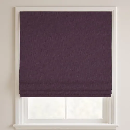 Orbit Purple Deluxe Roman Blinds
