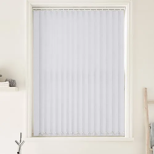 Urban Fr Bright White (Moisture Resistant) Bathroom Vertical Blinds