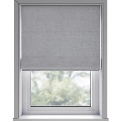 Ortega Silver Deluxe Roman Blinds