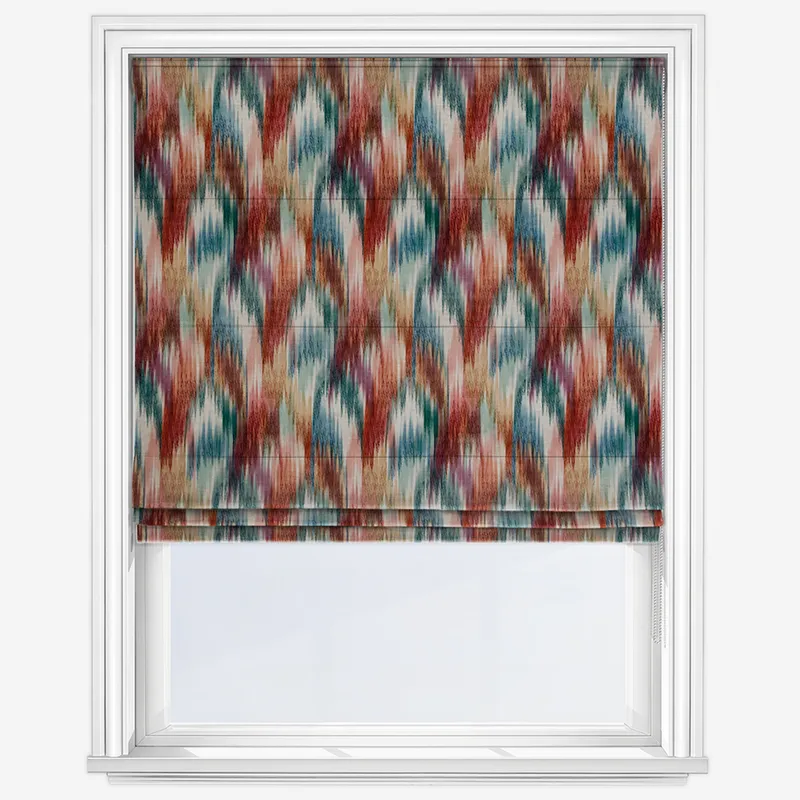 Bargello Carnival Roman Blind
