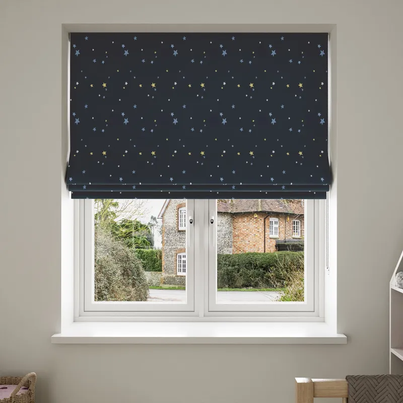 Laura Ashley Painterly Stars Midnight Blinds Uk