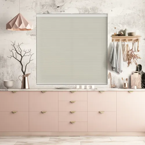 Velto Cotton Cream Cordless Honeycomb Pleated Blind