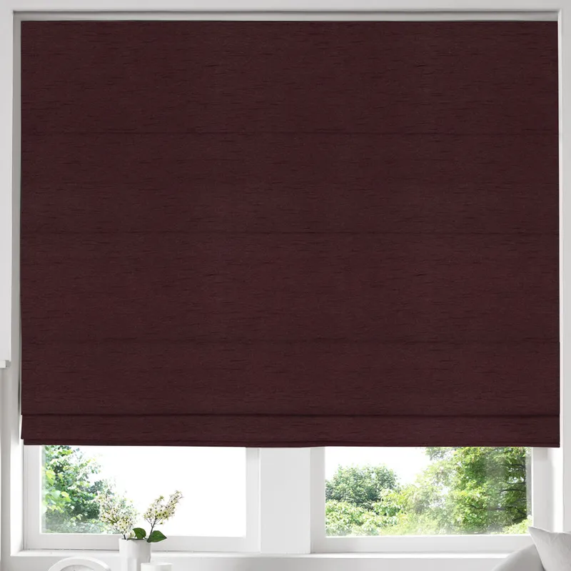 Iowa Silk Essence Made To Measure Roman Blind Claret