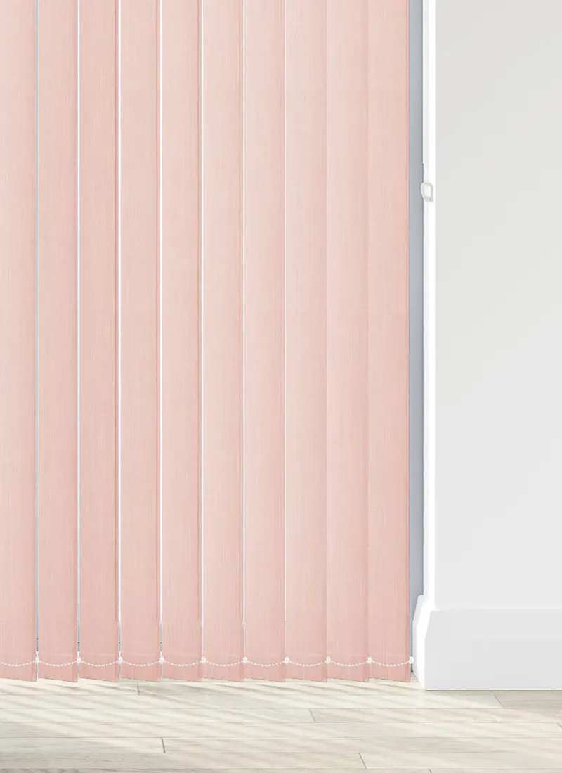 Woven Blush Vertical Blind