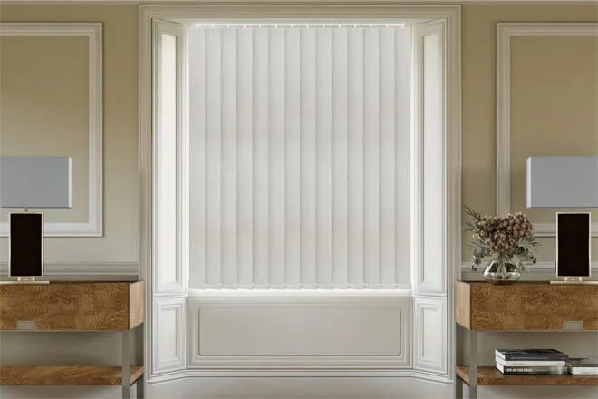 Paige Light Grey - Shadow Pattern Vertical Blind
