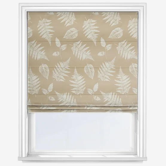 Foliage Taupe Roman Blind