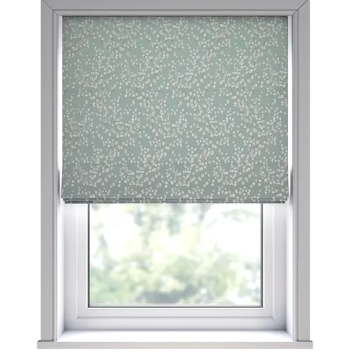 Catkin Duck Egg Deluxe Roman Blinds