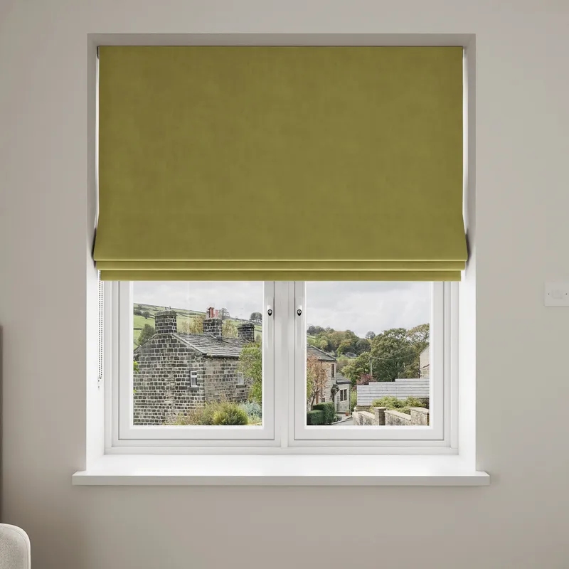 Bogota Velvet Lime Blinds Uk