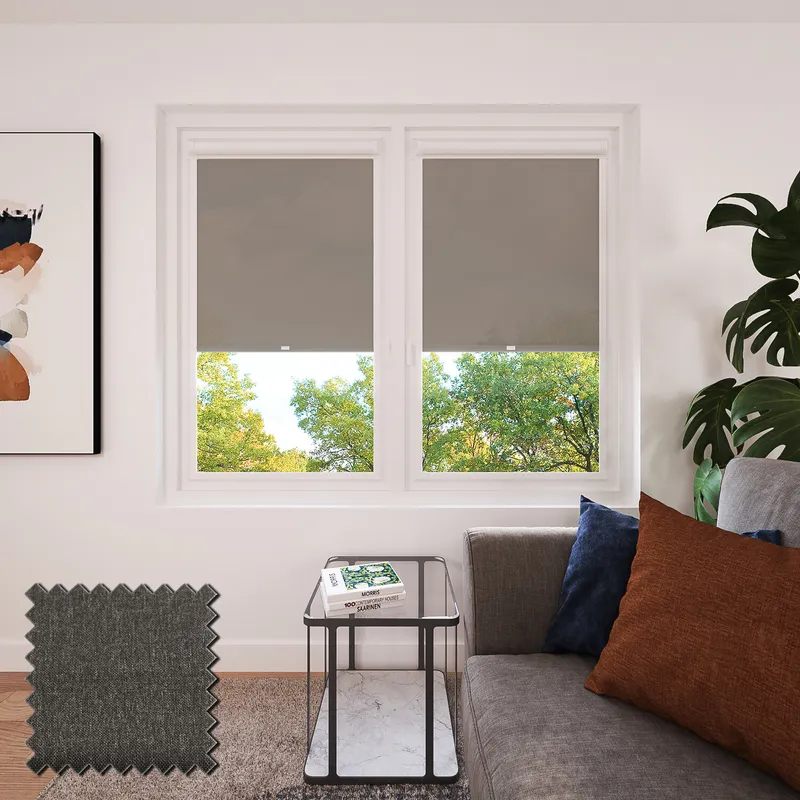 Lucid Graphite Perfect Fit Roller Blinds
