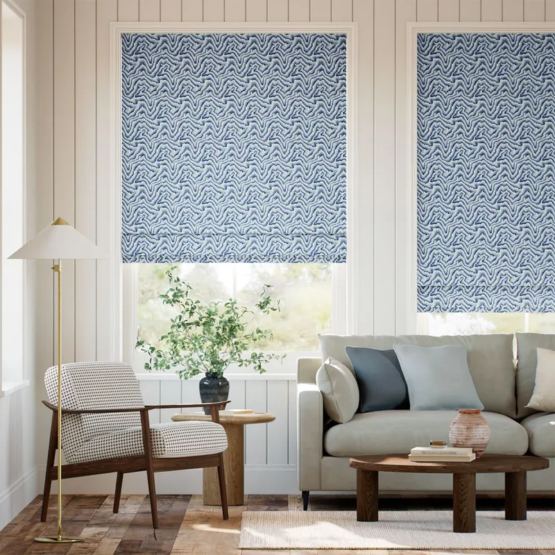 Malachite Pacific Roman Blind