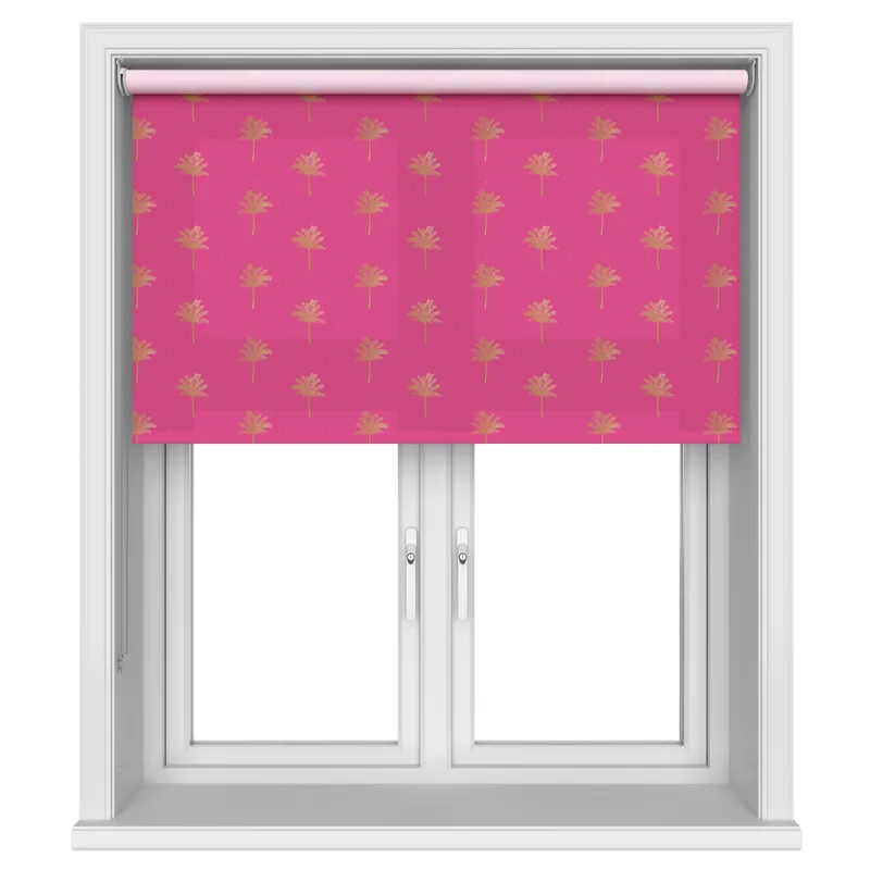 Sara Miller Small Palm Tree Pink Blinds Uk