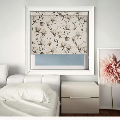 Laurel Grey Pelmet Roller Blind