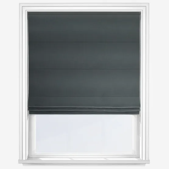 Moon Spectrum Charcoal Roman Blind