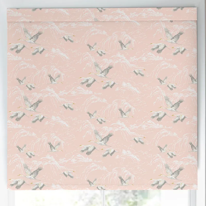 Laura Ashley Animalia Translucent Made To Measure Roller Blind Blush