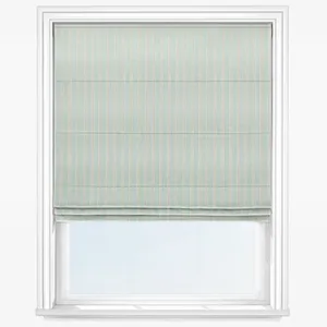 Rowing Stripe Duckegg Roman Blind