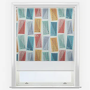 Time Table Multi & White Double Roller Blind