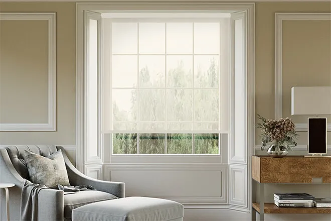 Serenity Cream - Sheer Voile Roller Blind