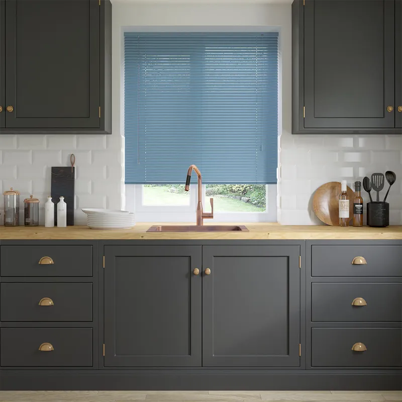 Powder Blue Venetian Blinds 25mm
