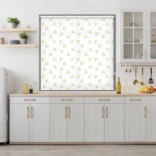 Kyoto Yellow Roller Blind - Stylish Sunshade Solution