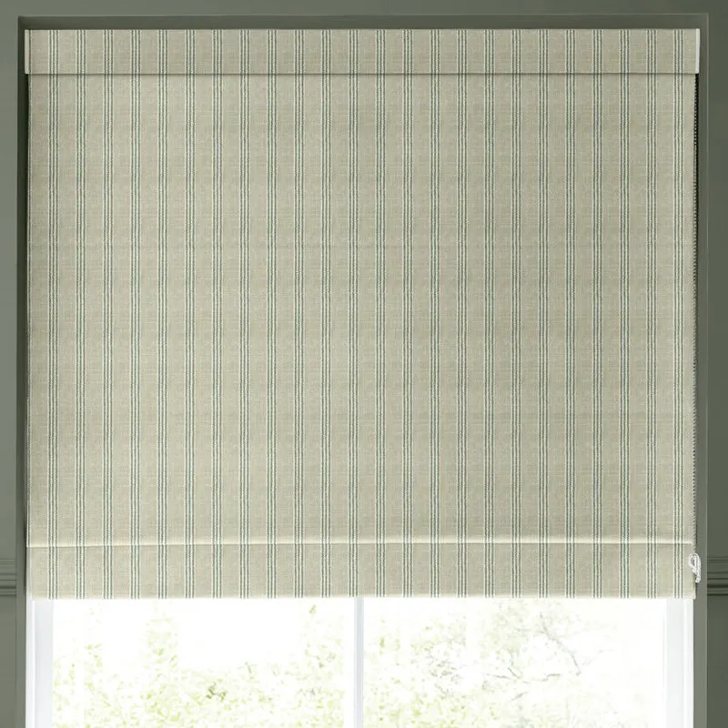 Emily Bond George Stripe Made To Measure Roman Blind Sage