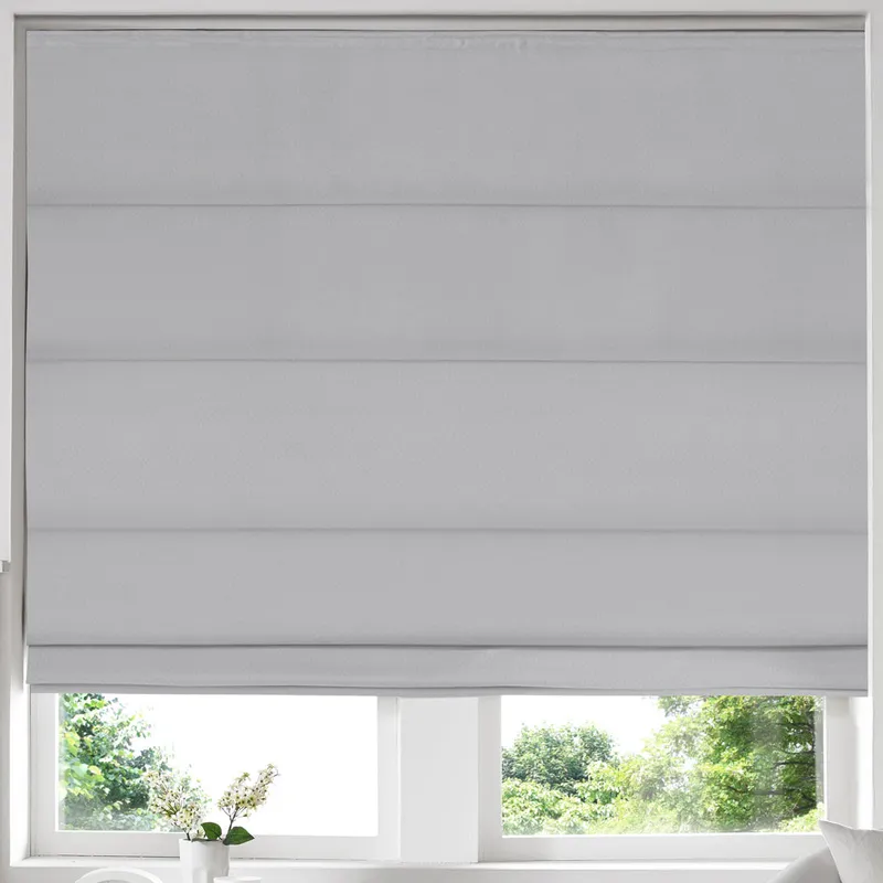 Texas Made To Measure Roman Blind Silver