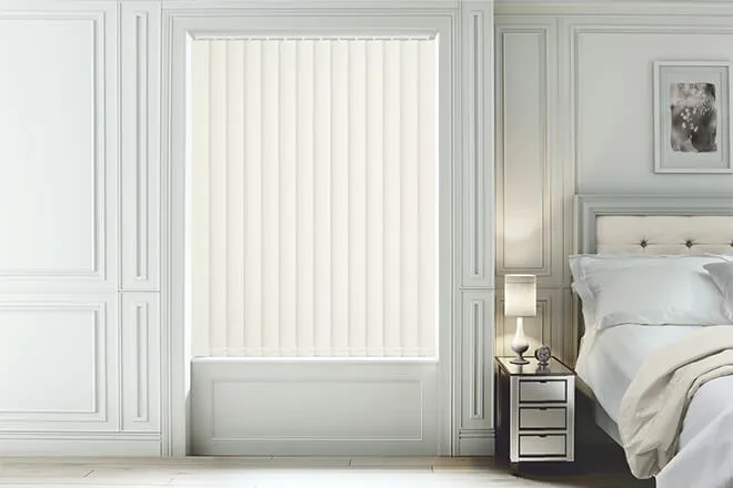 Canvas Ivory - Textured Vertical Blind