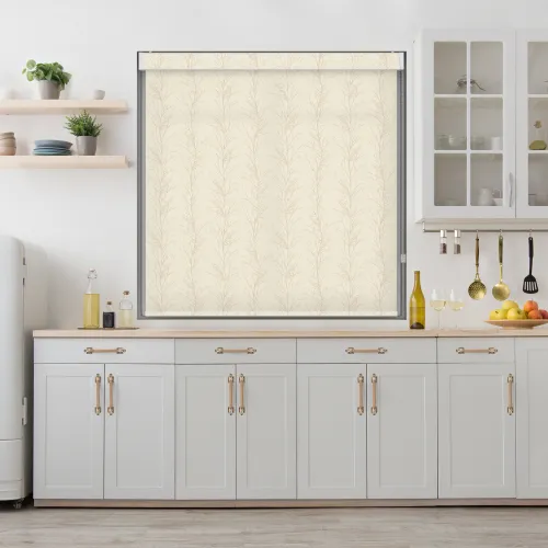 Venezia Beige No-drill Roller Blind - Easy Install